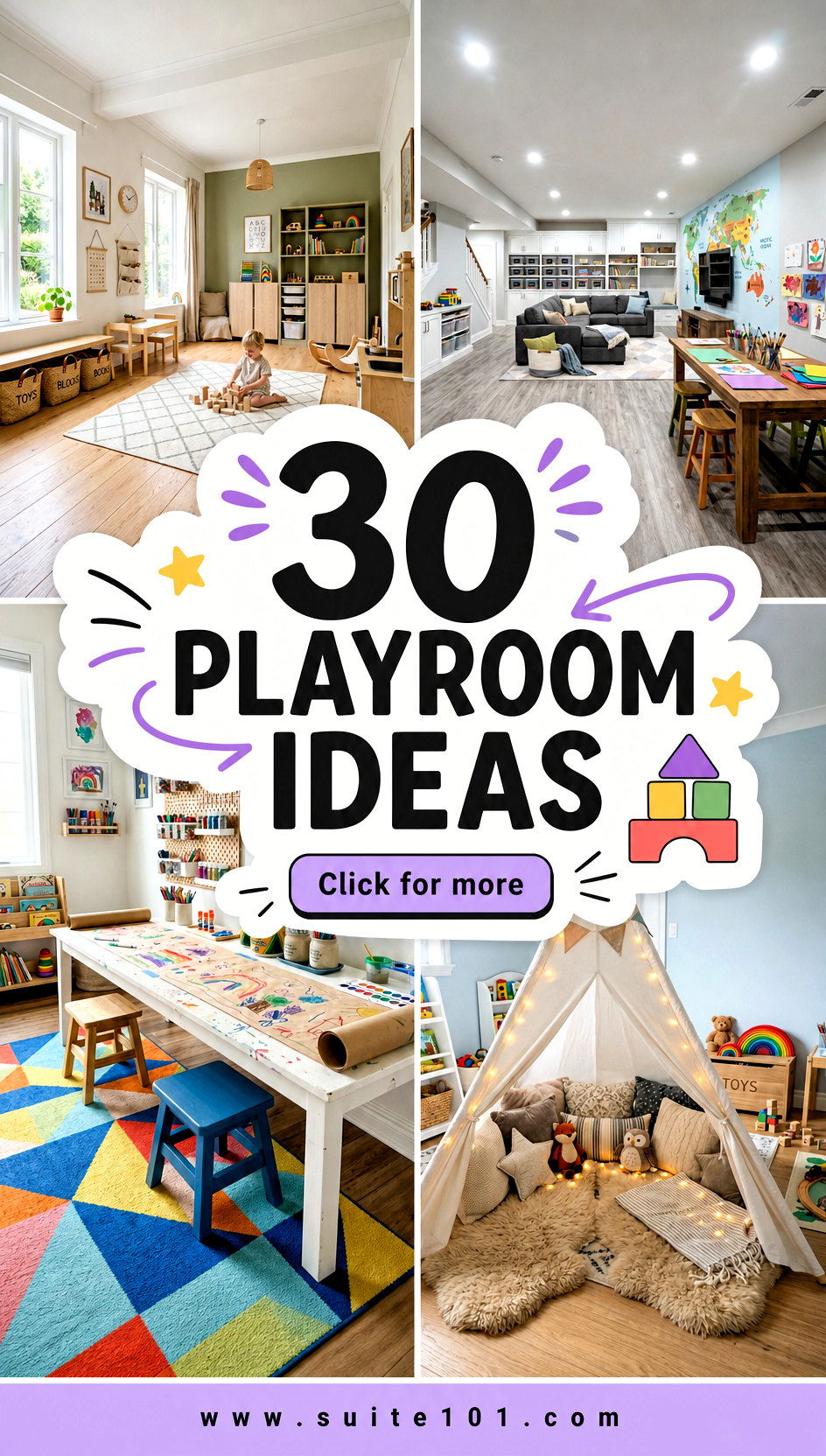30 Playroom Ideas to Create a Fun Organized Kids Space - 30 Playroom Ideas to Create a Fun, Organized Kids Space
