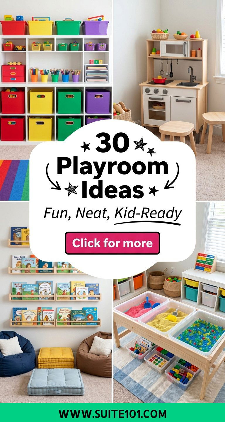 30 Playroom Ideas to Create a Fun Organized Kids Space - 30 Playroom Ideas to Create a Fun, Organized Kids Space