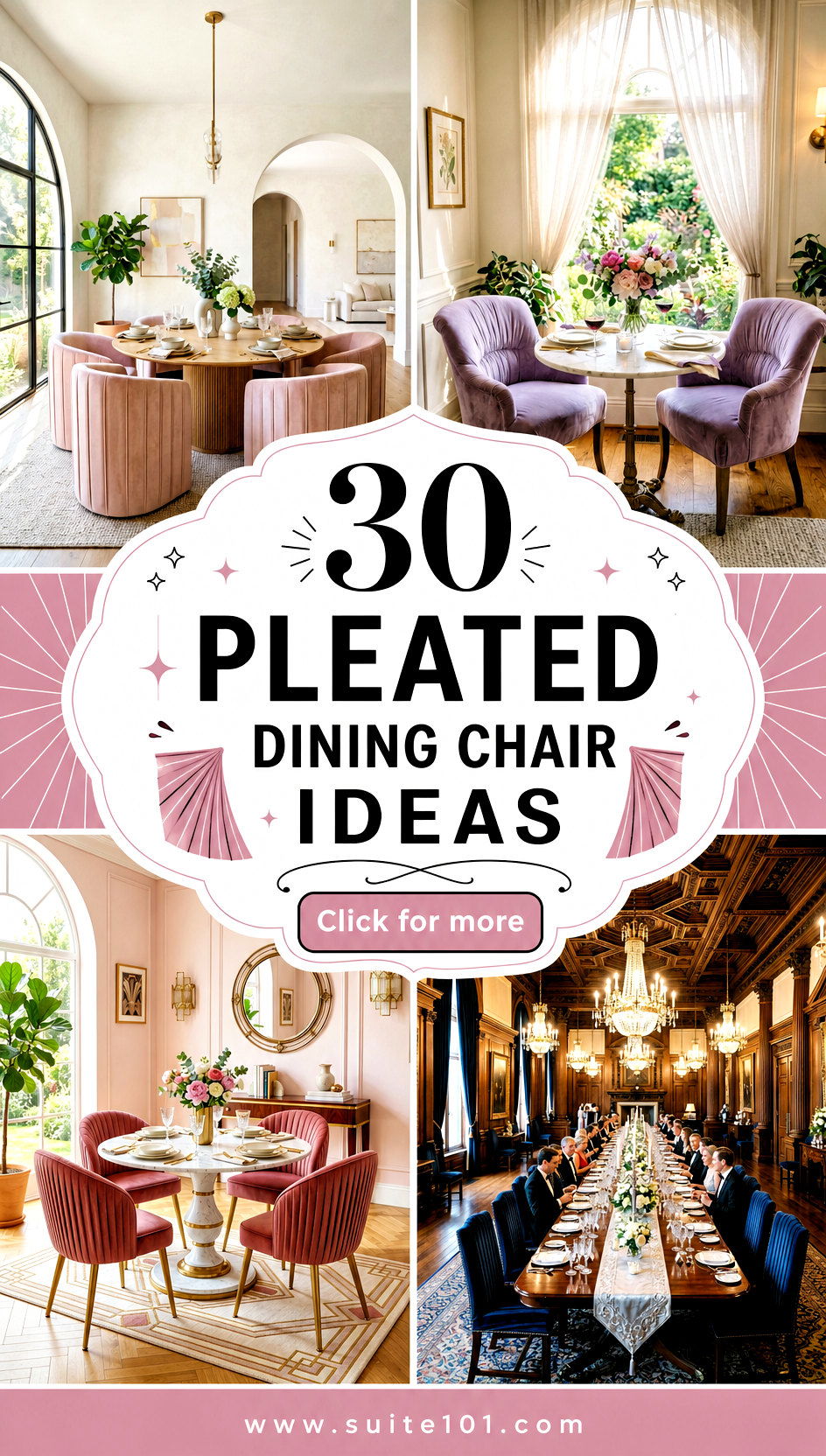 30 Pleated Dining Chair Ideas to Refresh Your Dining Setup - 30 Pleated Dining Chair Ideas to Refresh Your Dining Setup