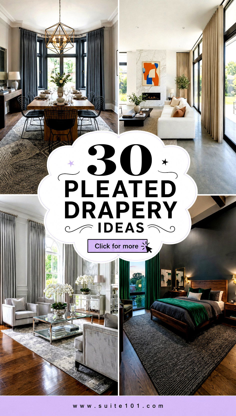 30 Pleated Drapery Ideas to Elevate Style and Control Light - 30 Pleated Drapery Ideas to Elevate Style and Control Light