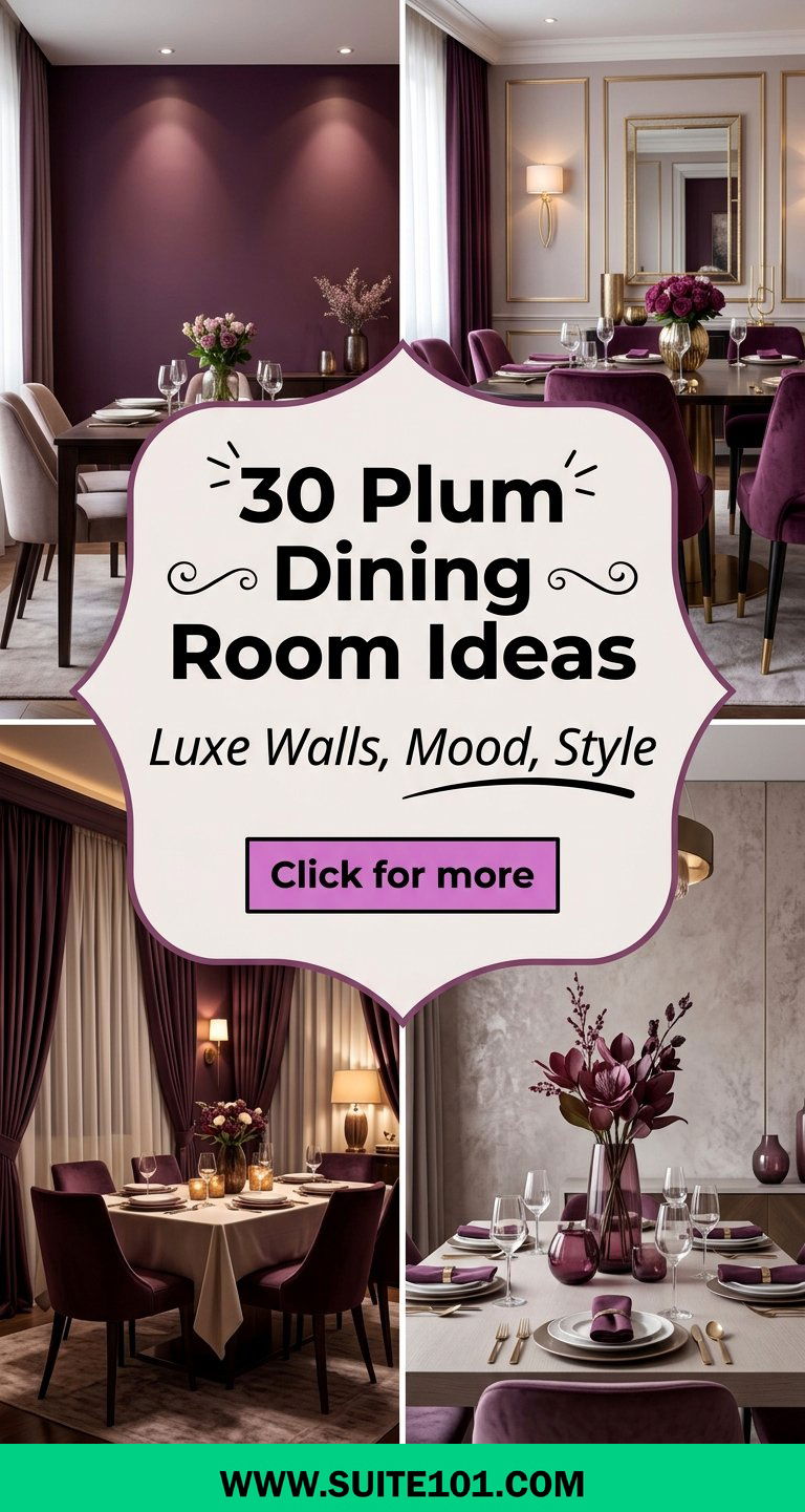 30 Plum Dining Room Ideas for Luxe Walls Mood and Style - 30 Plum Dining Room Ideas for Luxe Walls, Mood, and Style