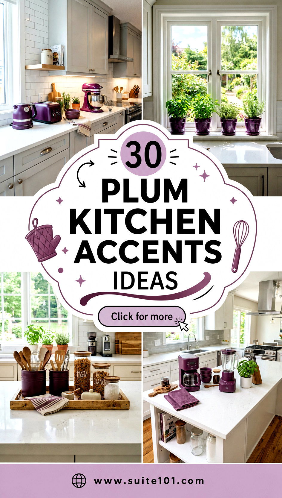 30 Plum Kitchen Accents Ideas to Add Depth and Bold Color - 30 Plum Kitchen Accents Ideas to Add Depth and Bold Color