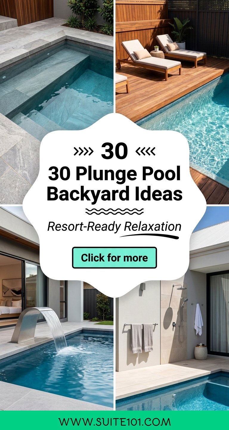 30 Plunge Pool Backyard Ideas Aesthetic for a Resort Escape - 30 Plunge Pool Backyard Ideas Aesthetic for a Resort Escape