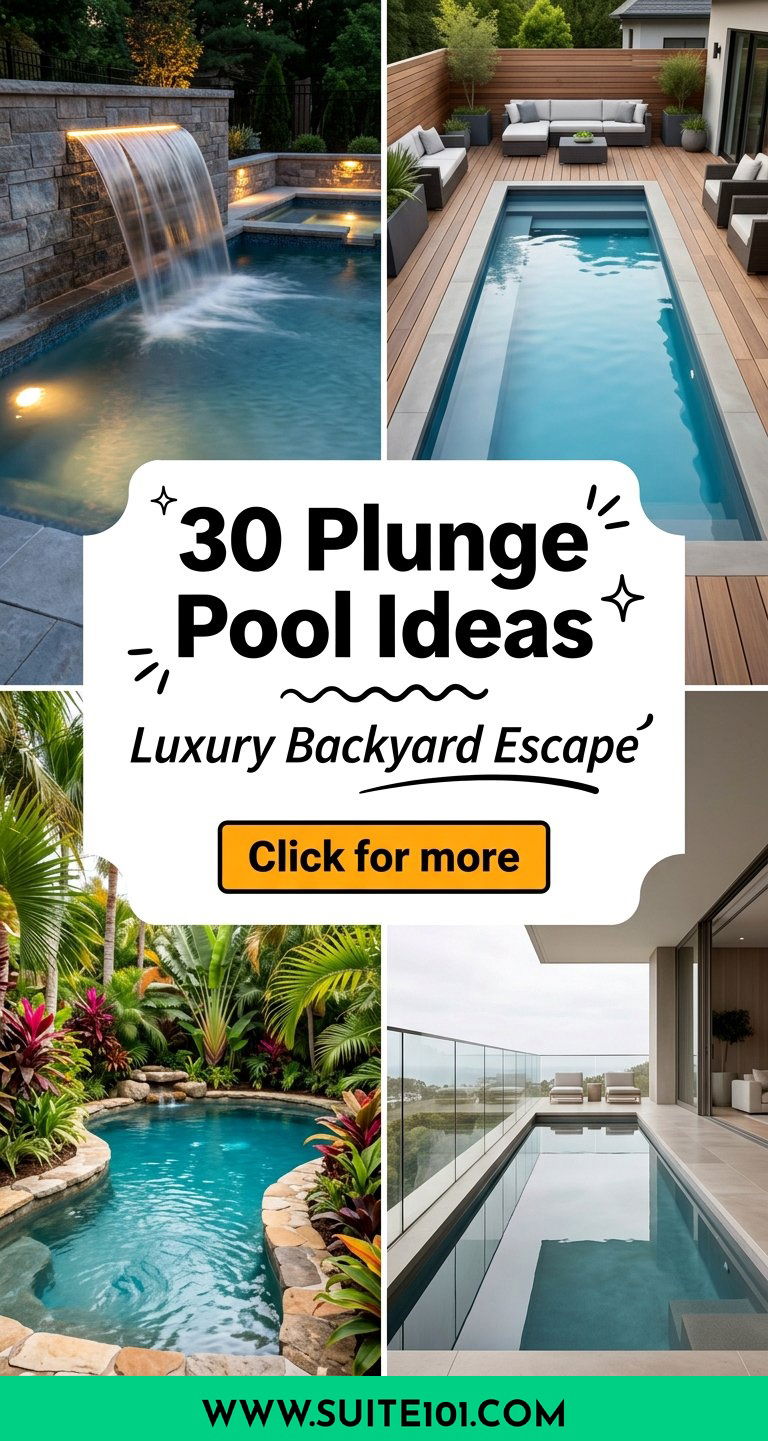 30 Plunge Pool Ideas to Create a Luxury Backyard Escape - Suite 101