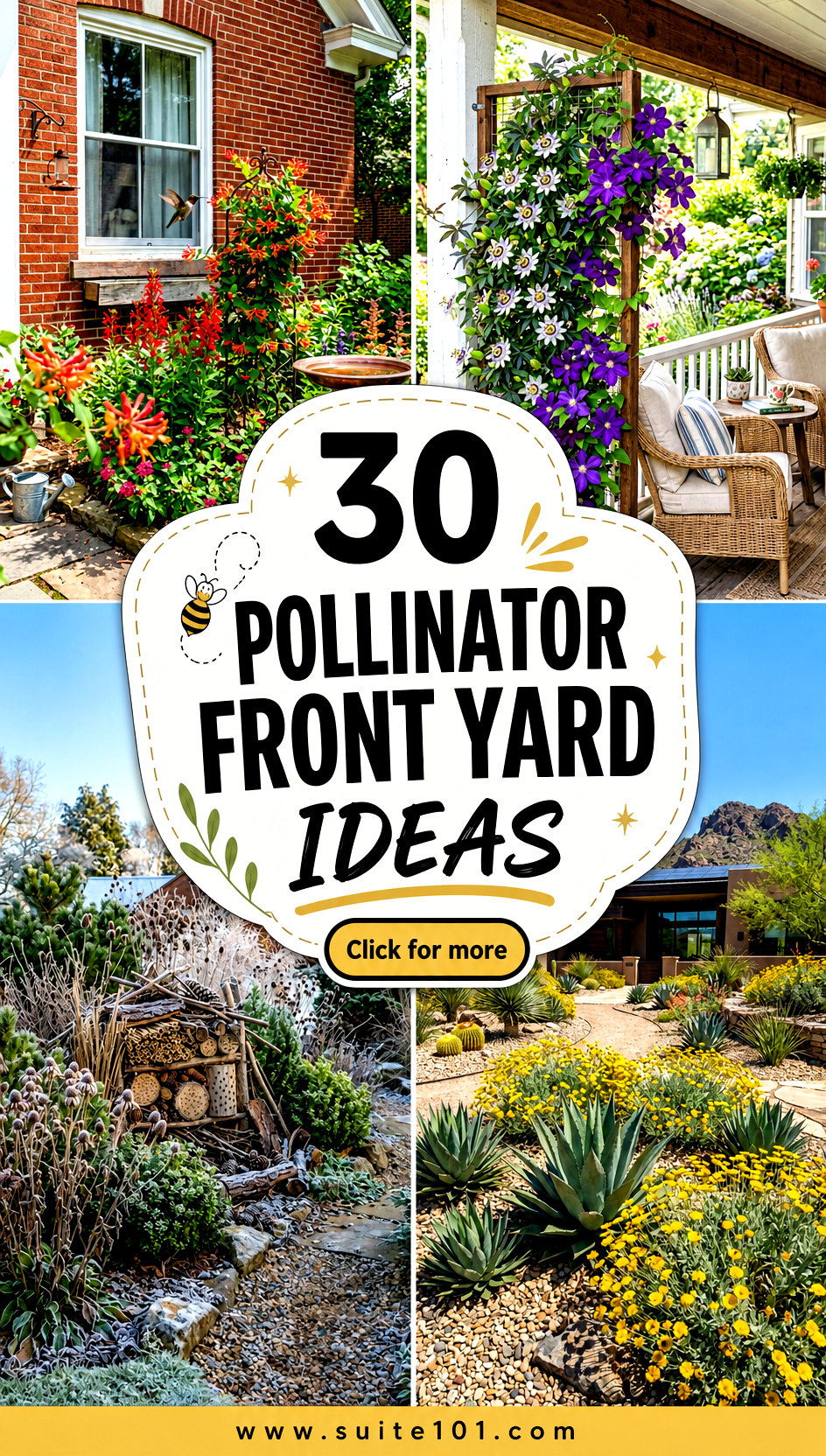 30 Pollinator Front Yard Ideas to Boost Curb Appeal Naturally - 30 Pollinator Front Yard Ideas to Boost Curb Appeal Naturally