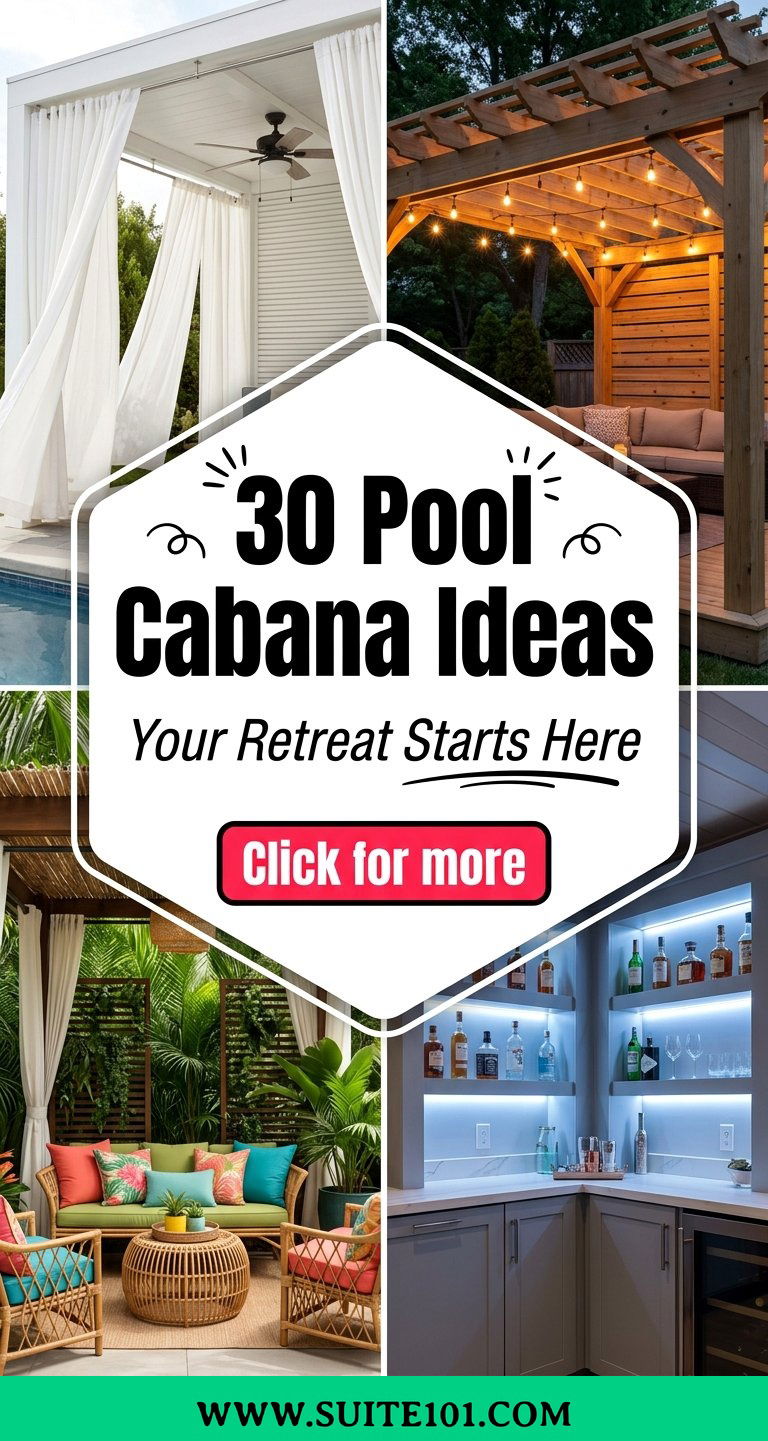 30 Pool Cabana Ideas to Create Your Perfect Outdoor Retreat - 30 Pool Cabana Ideas to Create Your Perfect Outdoor Retreat