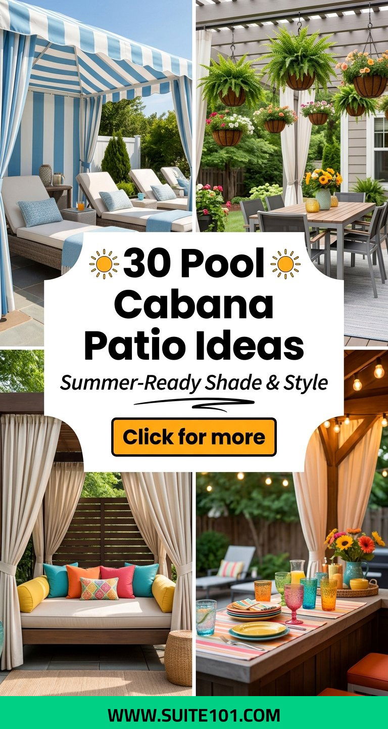30 Pool Cabana Patio Ideas for Summer-Ready Shade and Style - 30 Pool Cabana Patio Ideas for Summer-Ready Shade and Style
