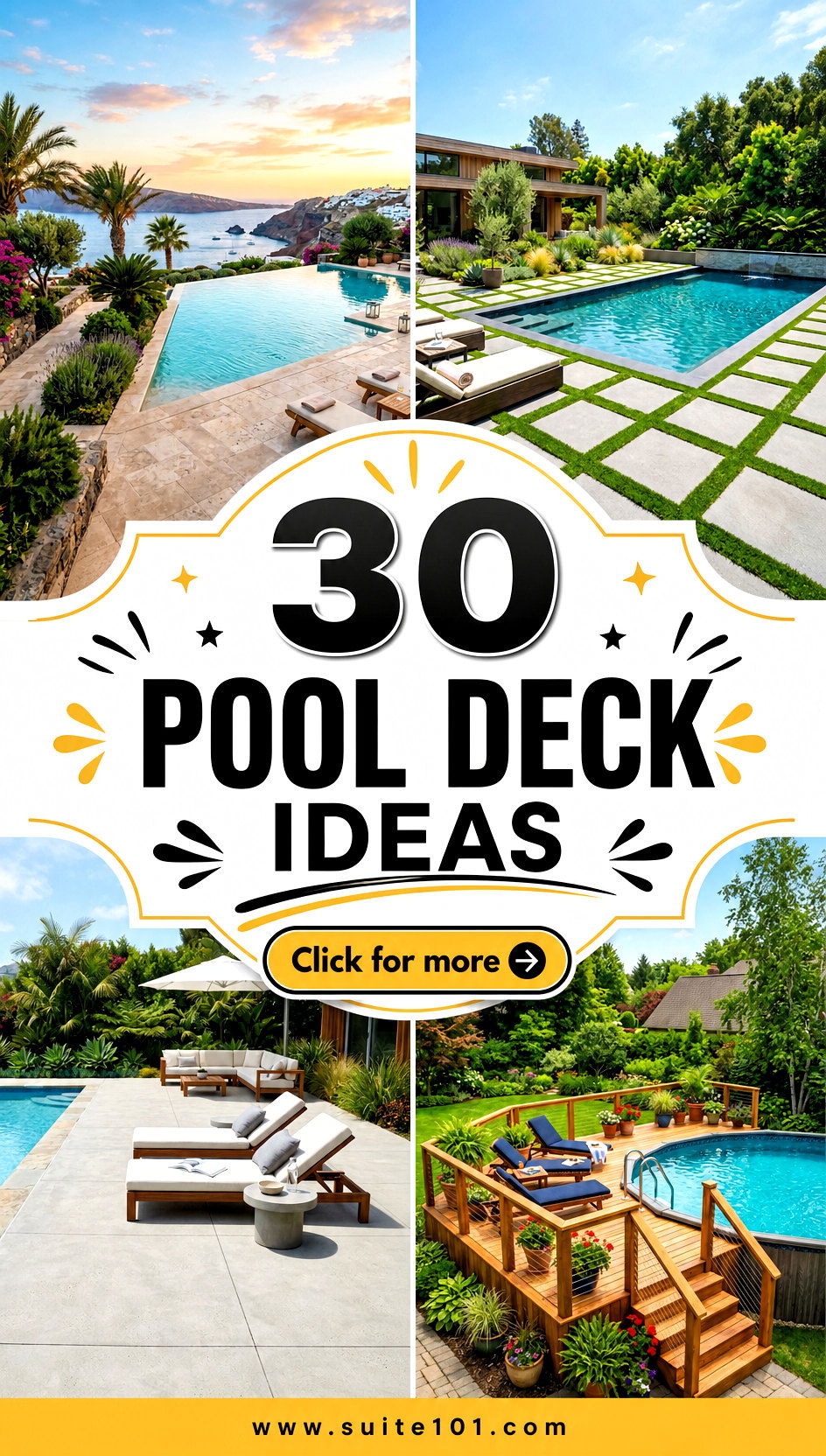 30 Pool Deck Ideas to Create the Ultimate Summer Lounge Area - 30 Pool Deck Ideas to Create the Ultimate Summer Lounge Area