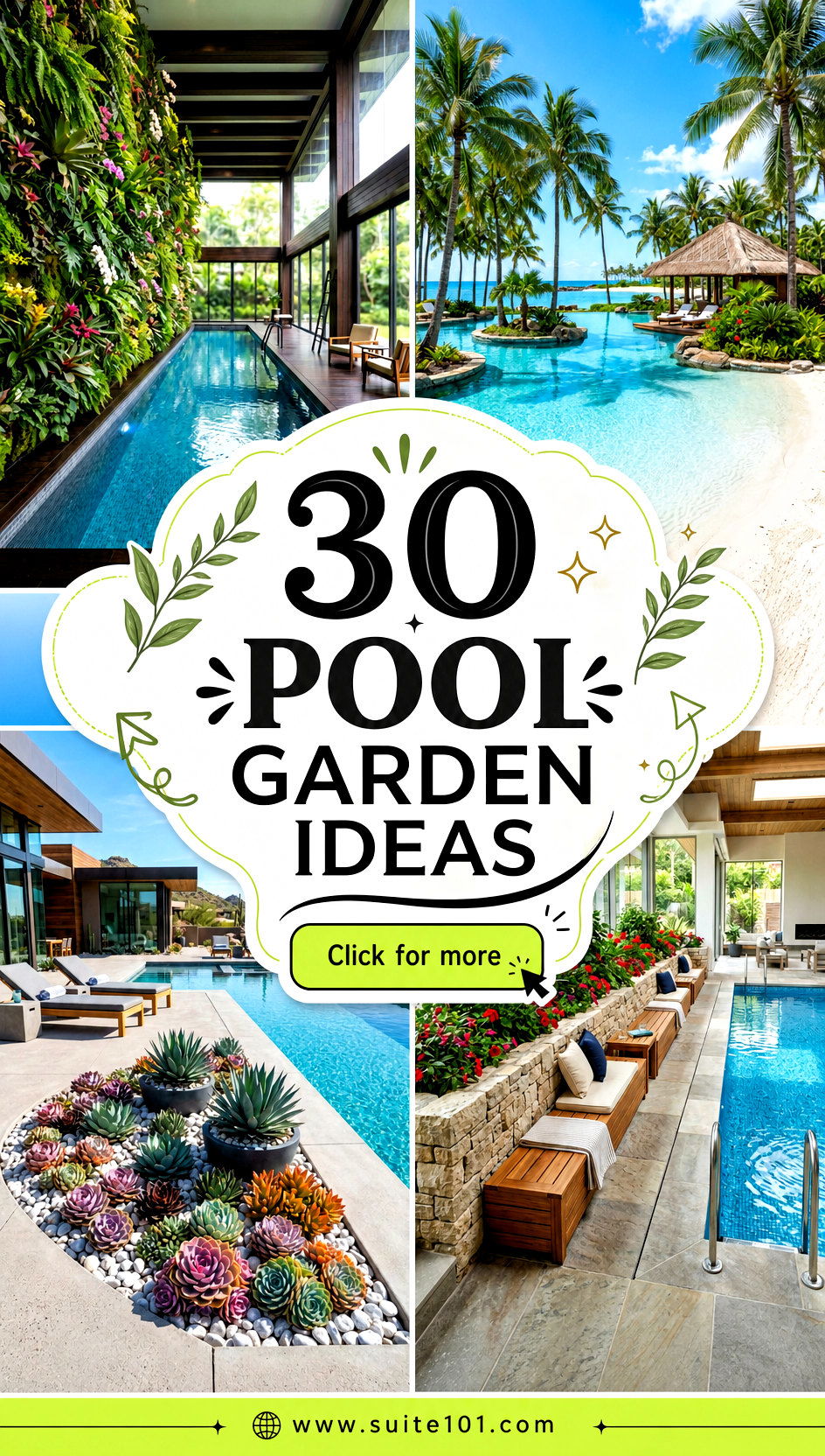 30 Pool Garden Ideas to Turn Your Poolside Into Green Paradise - 30 Pool Garden Ideas to Turn Your Poolside Into Green Paradise