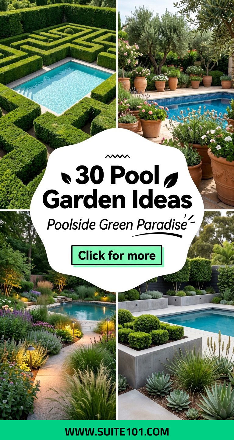 30 Pool Garden Ideas to Turn Your Poolside Into Green Paradise - 30 Pool Garden Ideas to Turn Your Poolside Into Green Paradise
