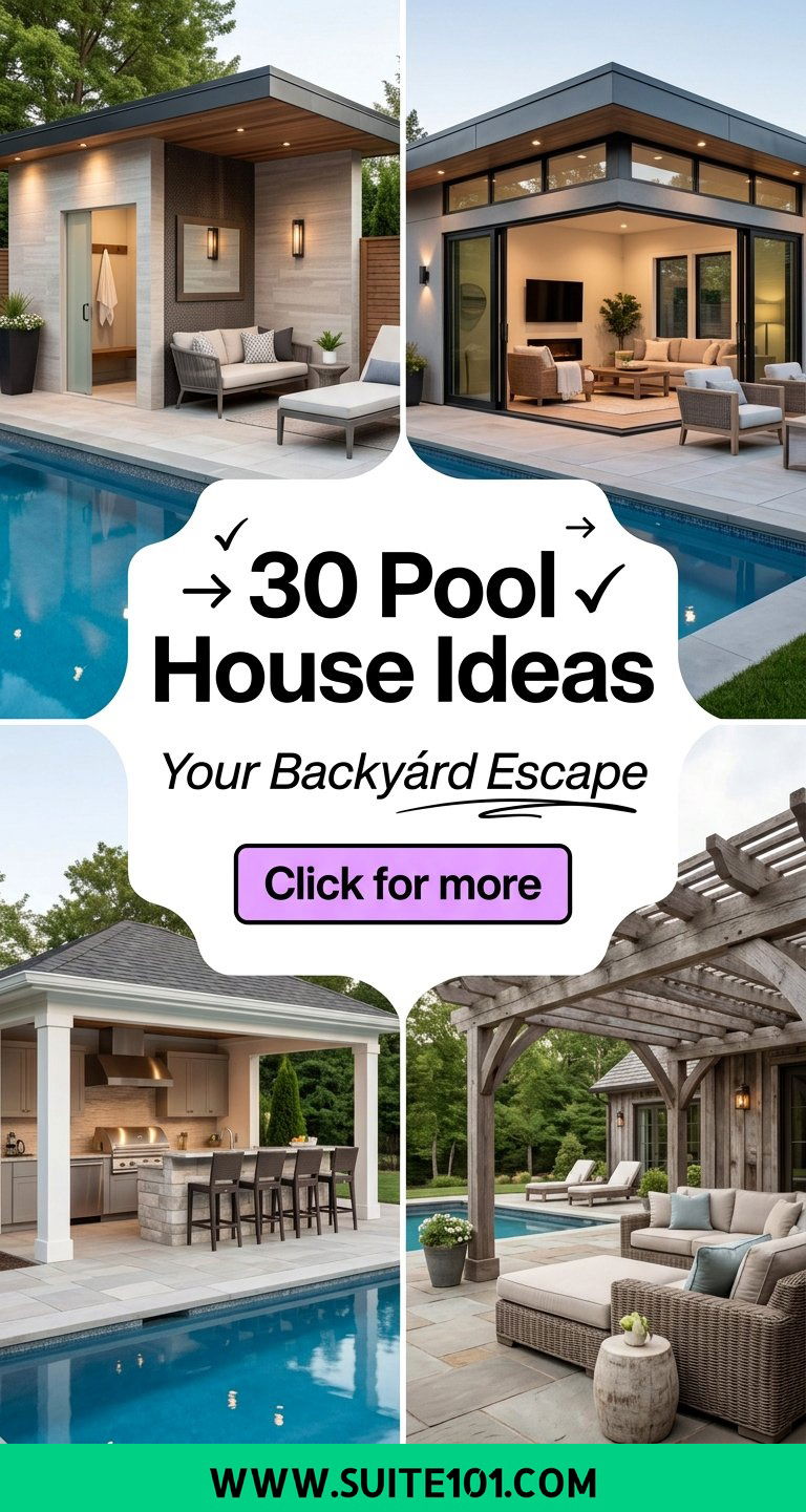 30 Pool House Ideas for the Perfect Backyard Retreat Escape - 30 Pool House Ideas for the Perfect Backyard Retreat Escape