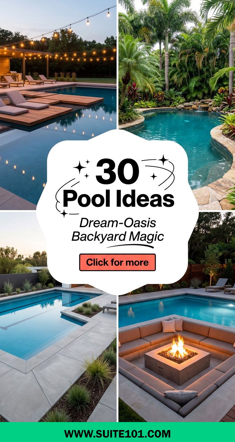 30 Pool Ideas to Transform Your Backyard Into a Dream Oasis - 30 Pool Ideas to Transform Your Backyard Into a Dream Oasis