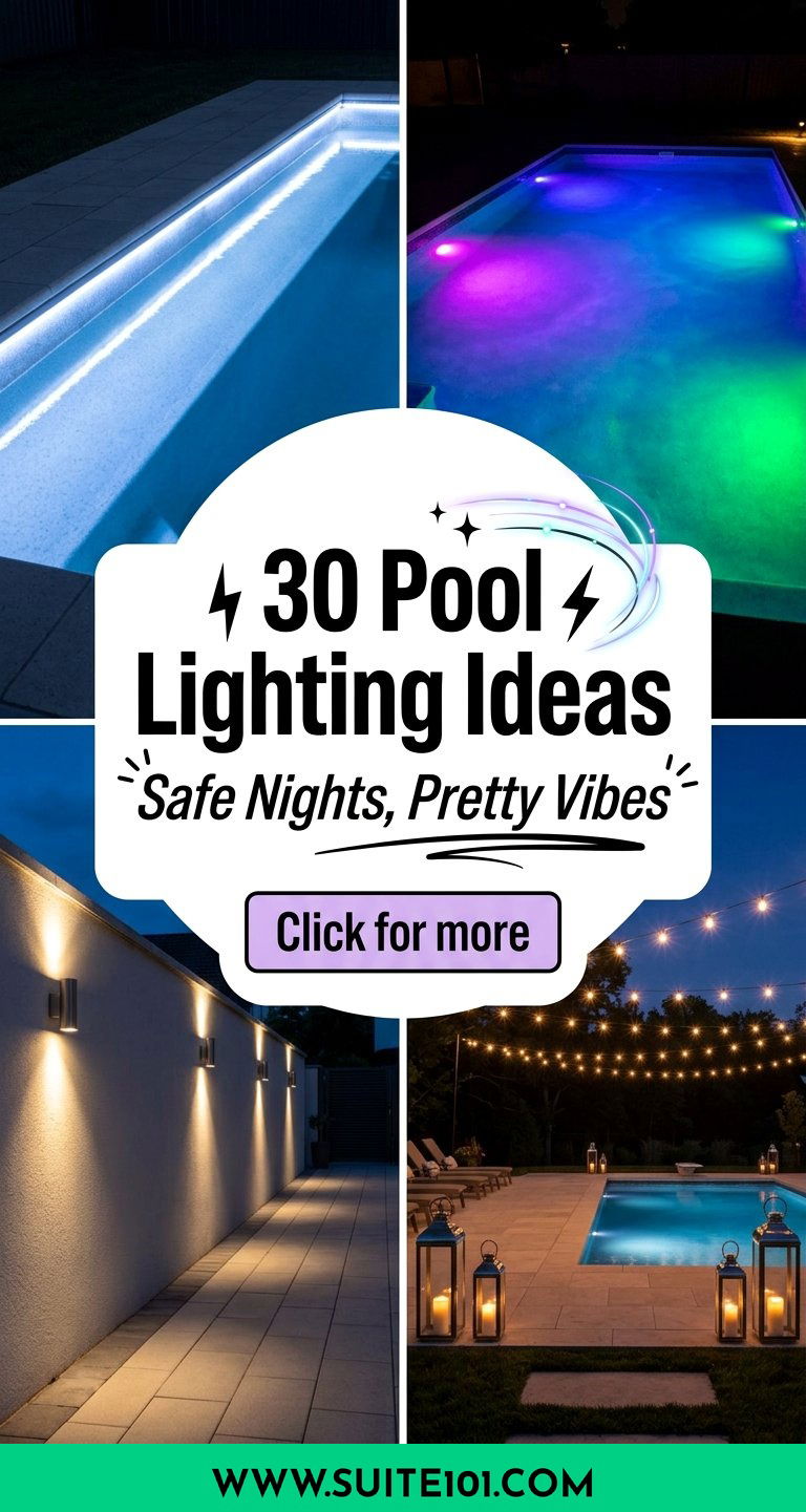 30 Pool Lighting Ideas for Safe Nights and Beautiful Ambiance - 30 Pool Lighting Ideas for Safe Nights and Beautiful Ambiance