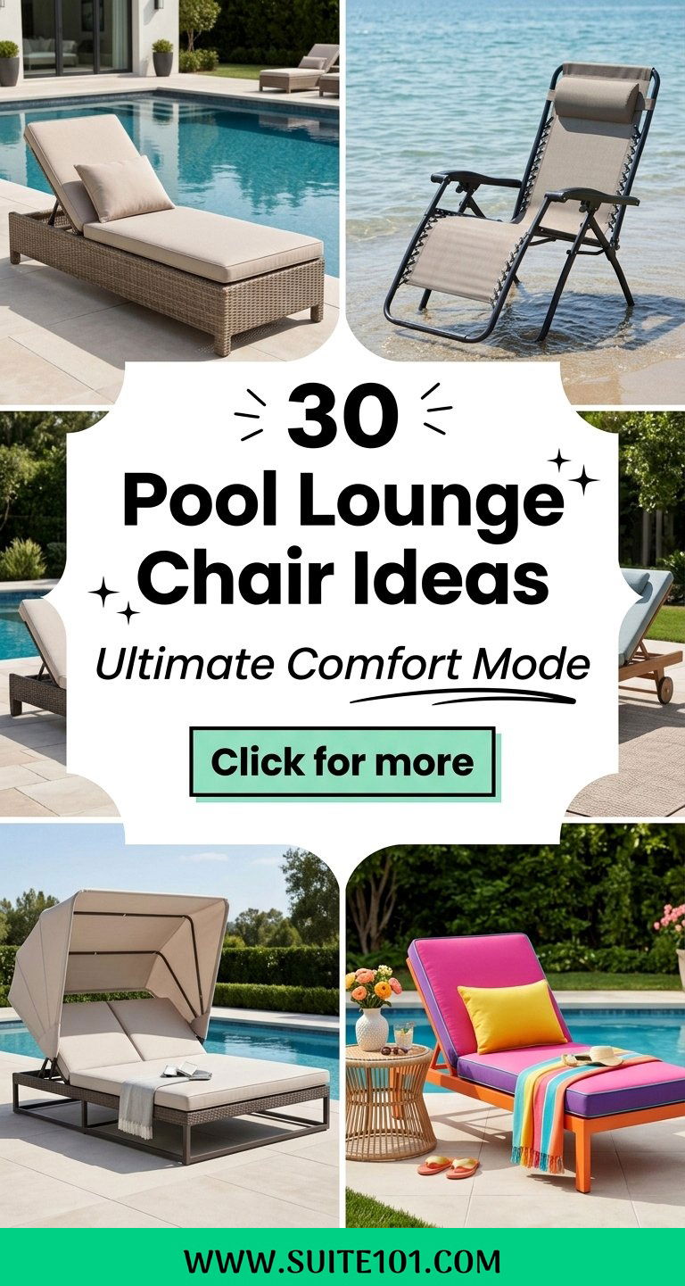 30 Pool Lounge Chair Ideas for Ultimate Comfort by the Water - 30 Pool Lounge Chair Ideas for Ultimate Comfort by the Water