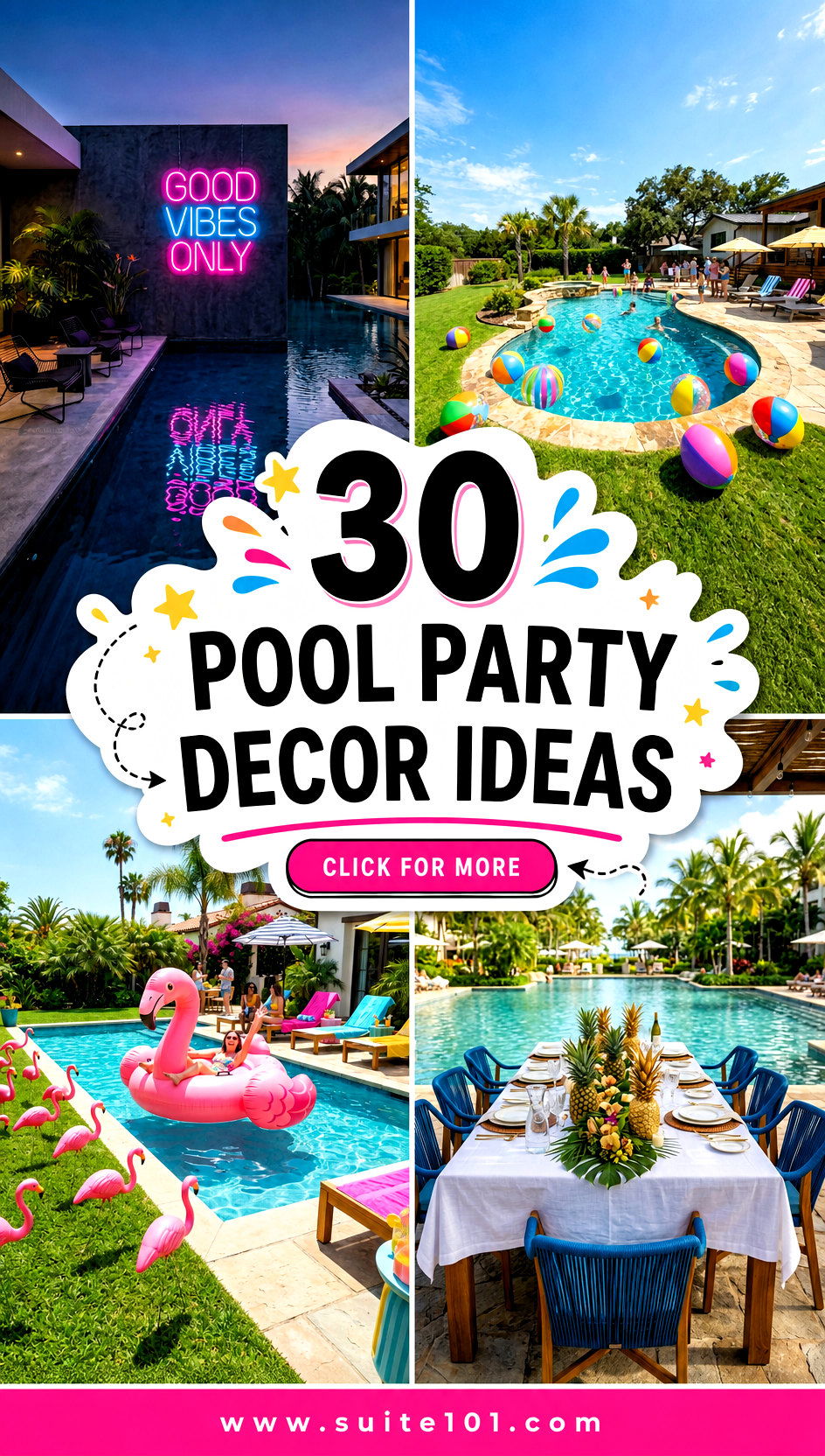 30 Pool Party Decor Ideas to Wow Guests All Summer Long - 30 Pool Party Decor Ideas to Wow Guests All Summer Long