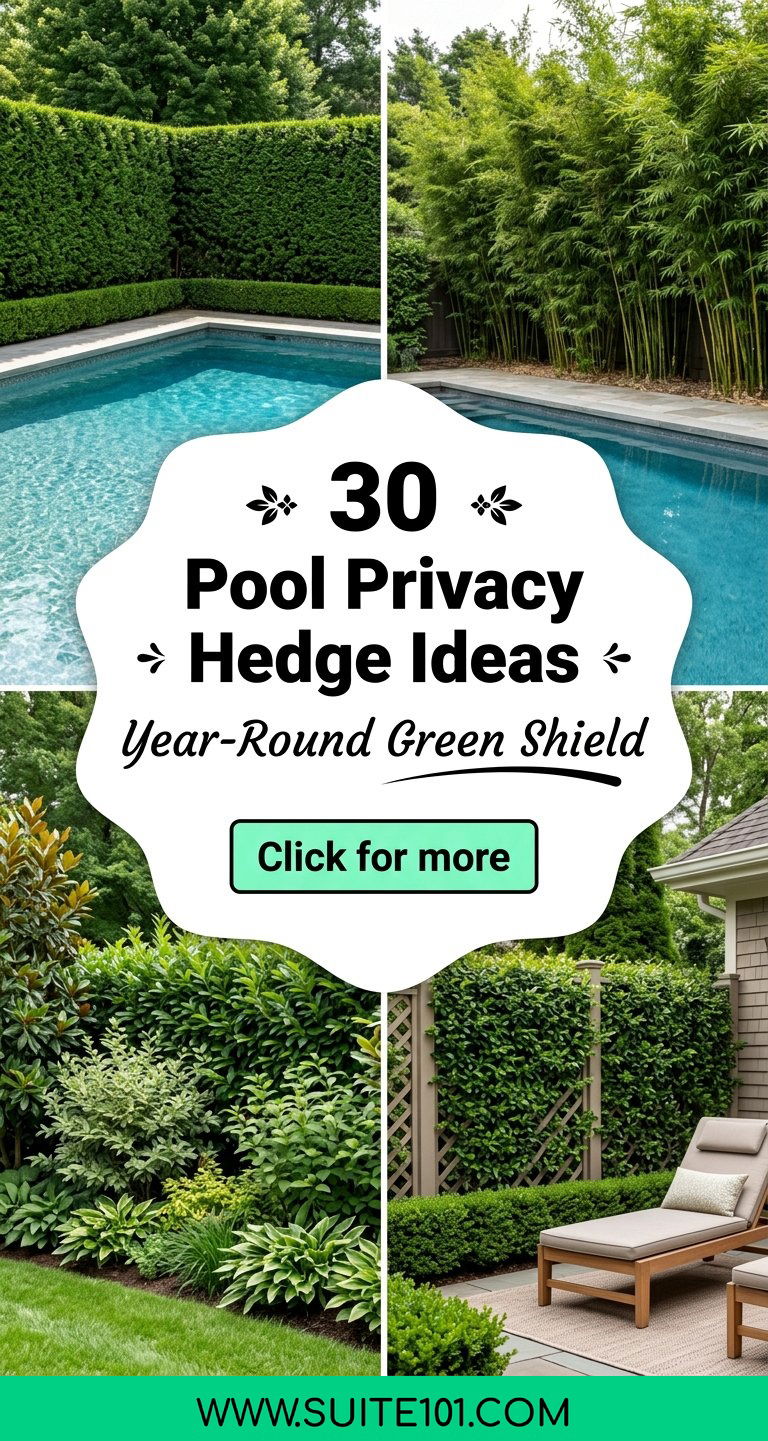 30 Pool Privacy Hedge Ideas for Year-Round Privacy and Beauty - 30 Pool Privacy Hedge Ideas for Year-Round Privacy and Beauty