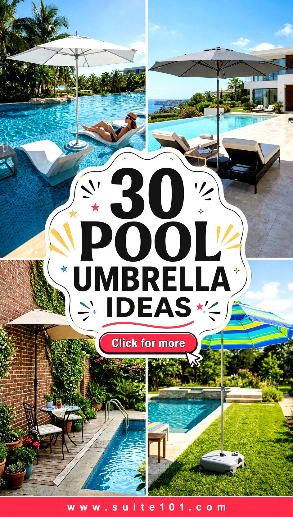 30 Pool Umbrella Ideas to Stay Cool in Style All Season - 30 Pool Umbrella Ideas to Stay Cool in Style All Season