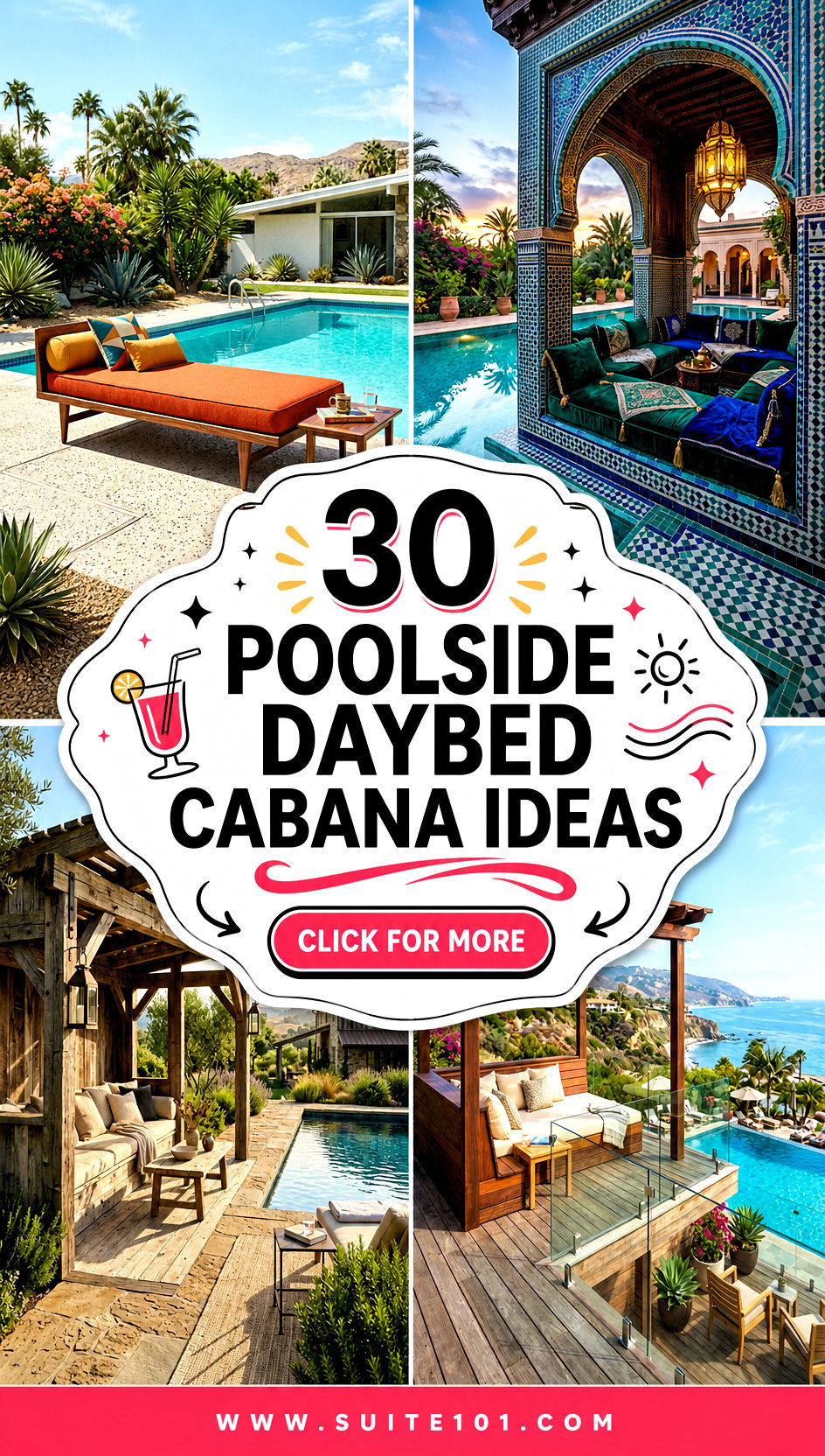 30 Poolside Daybed Cabana Ideas for Luxury Sun-and-Sip Days - 30 Poolside Daybed Cabana Ideas for Luxury Sun-and-Sip Days