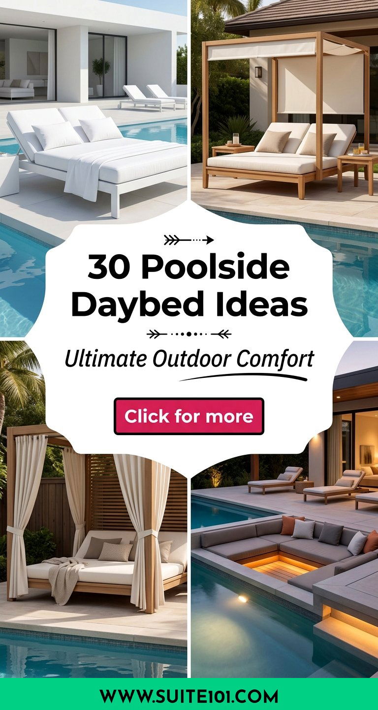 30 Poolside Daybed Ideas for Ultimate Outdoor Comfort and Style - 30 Poolside Daybed Ideas for Ultimate Outdoor Comfort & Style