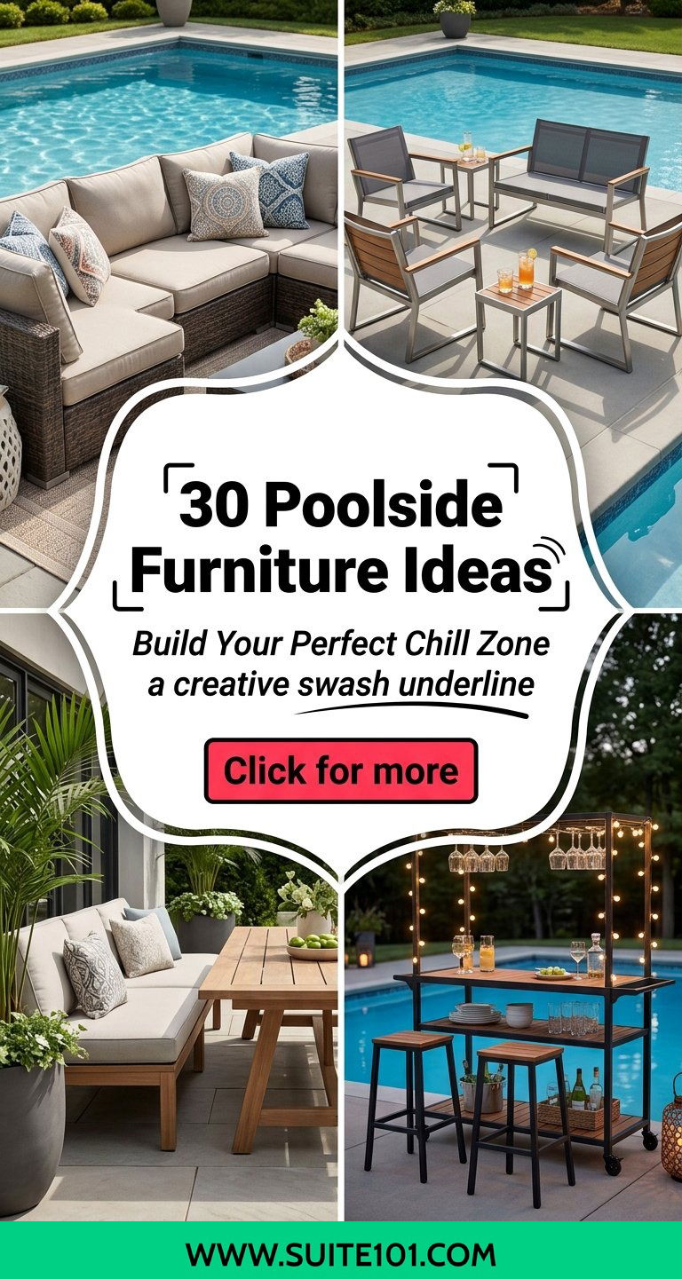 30 Poolside Furniture Ideas for Building Your Perfect Chill Zone - 30 Poolside Furniture Ideas for Building Your Perfect Chill Zone