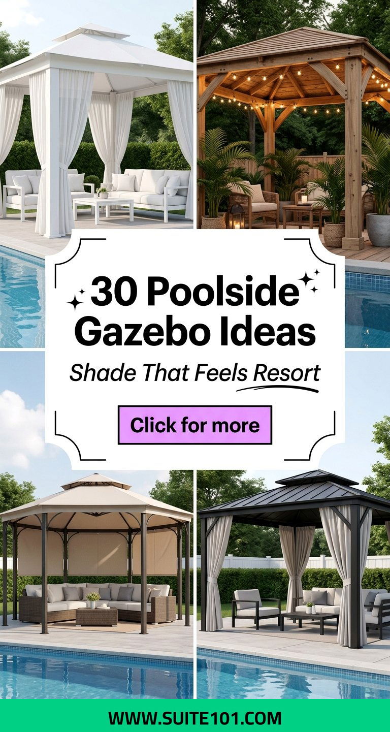 30 Poolside Gazebo Ideas for Shade Style and Resort Feel - 30 Poolside Gazebo Ideas for Shade, Style, and Resort Feel