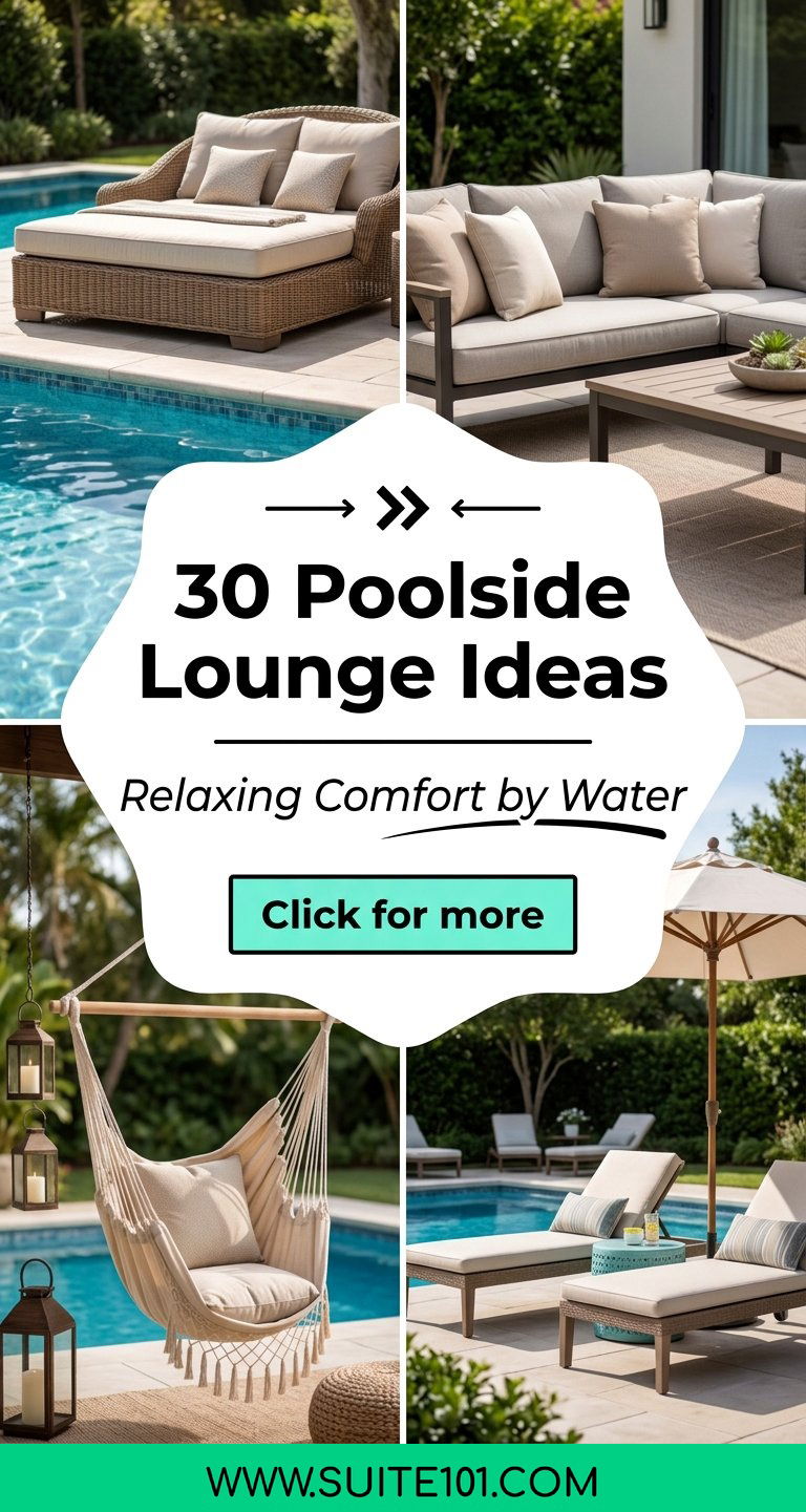 30 Poolside Lounge Ideas for Relaxing Comfort by the Water - 30 Poolside Lounge Ideas for Relaxing Comfort by the Water