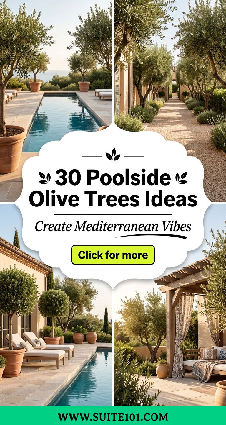 30 Poolside Olive Trees Ideas to Create Mediterranean Vibes - 30 Poolside Olive Trees Ideas to Create Mediterranean Vibes