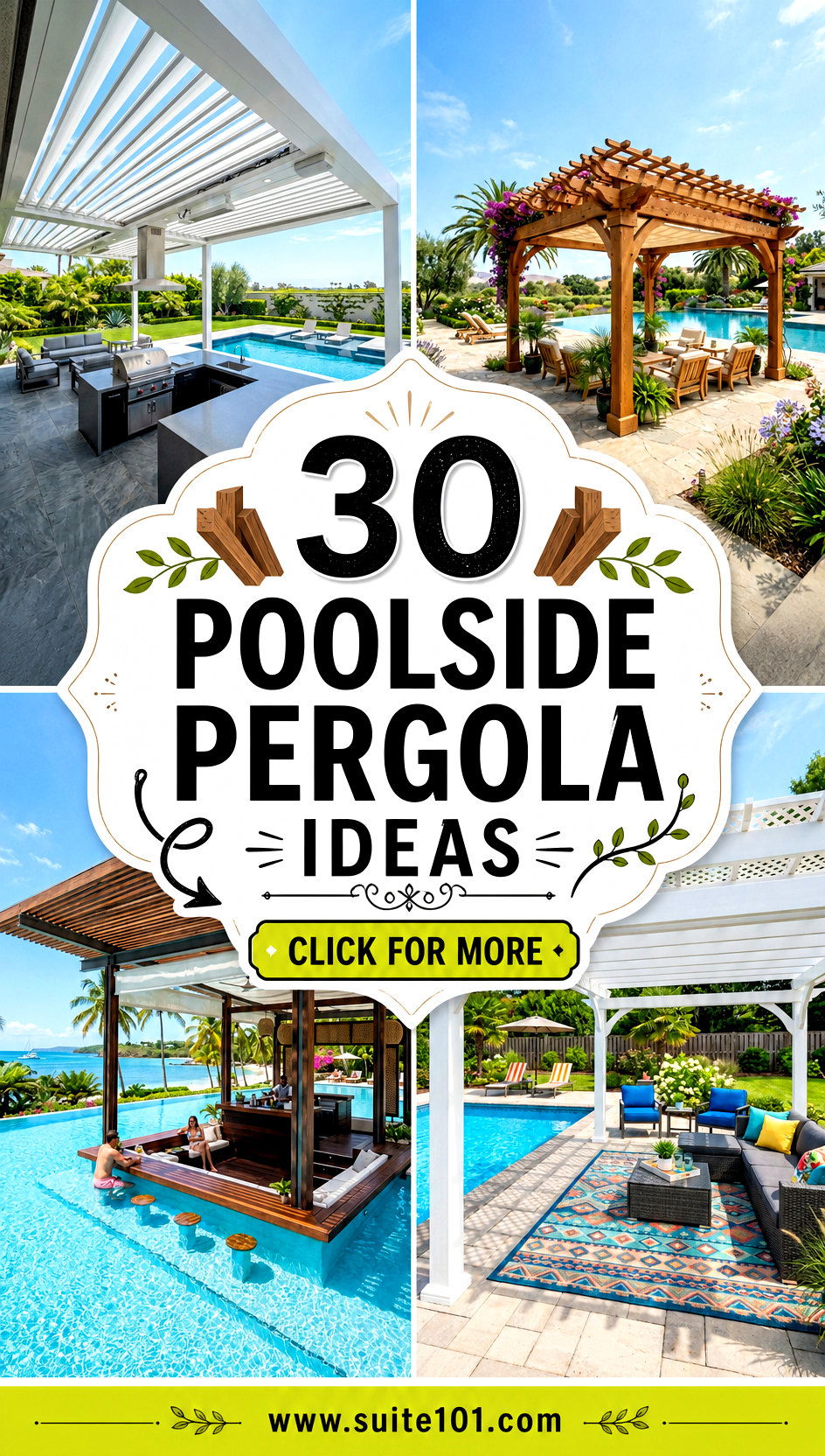 30 Poolside Pergola Ideas to Craft Elegant Outdoor Dining Spots - 30 Poolside Pergola Ideas to Craft Elegant Outdoor Dining Spots