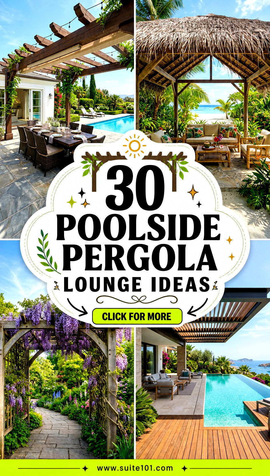 30 Poolside Pergola Lounge Ideas to Create a Shaded Escape - 30 Poolside Pergola Lounge Ideas to Create a Shaded Escape