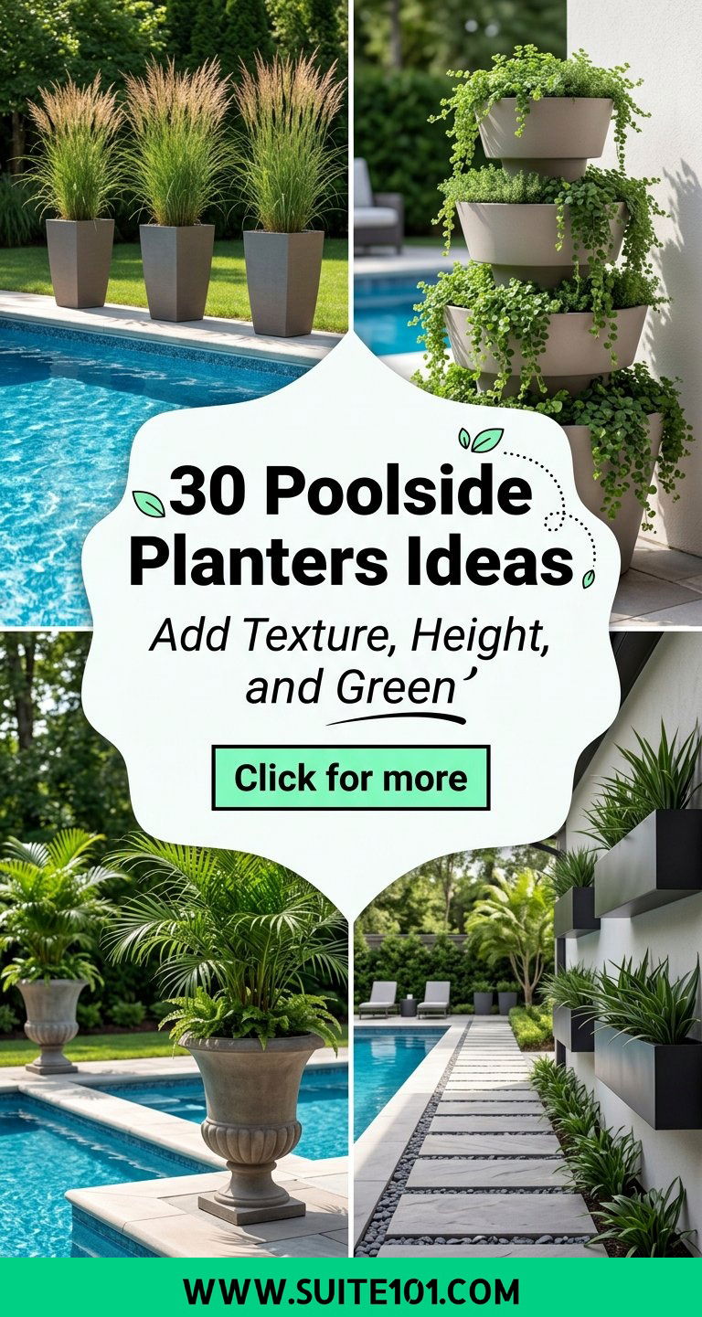 30 Poolside Planters Ideas to Add Texture Height and Green - 30 Poolside Planters Ideas to Add Texture, Height, and Green