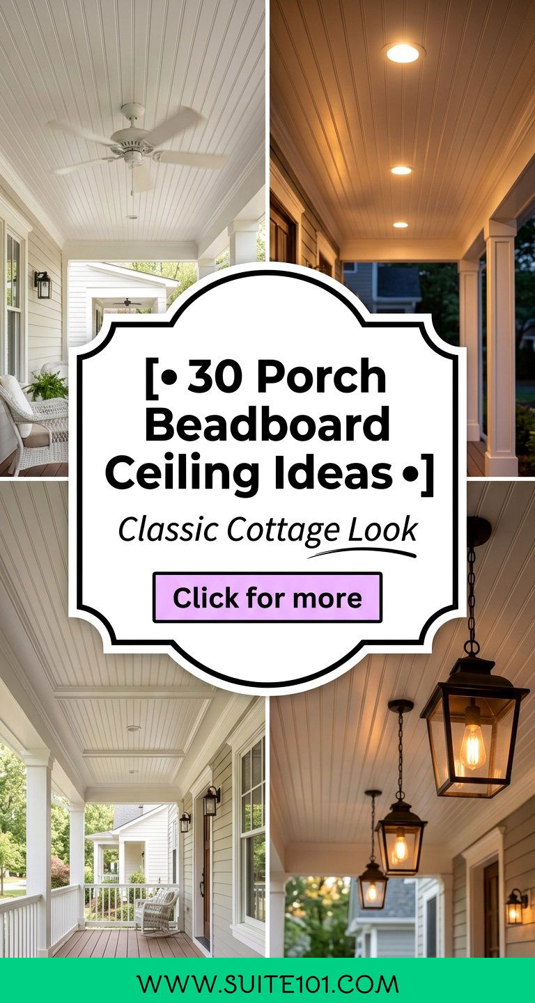 30 Porch Beadboard Ceiling Ideas for a Classic Cottage Look - 30 Porch Beadboard Ceiling Ideas for a Classic Cottage Look