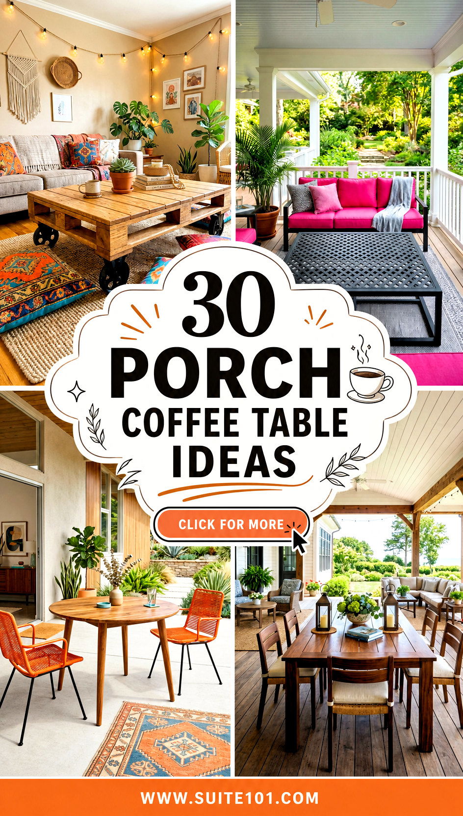 30 Porch Coffee Table Ideas to Create a Welcoming Outdoor Lounge - 30 Porch Coffee Table Ideas to Create a Welcoming Outdoor Lounge
