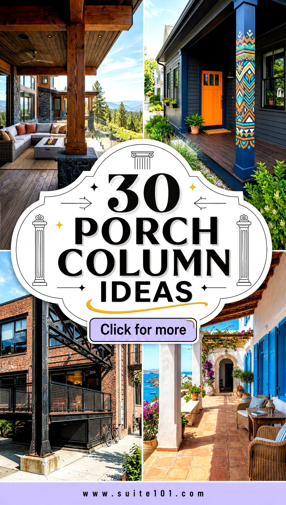 30 Porch Column Ideas to Upgrade Your Exteriors Style Fast - 30 Porch Column Ideas to Upgrade Your Exterior's Style Fast