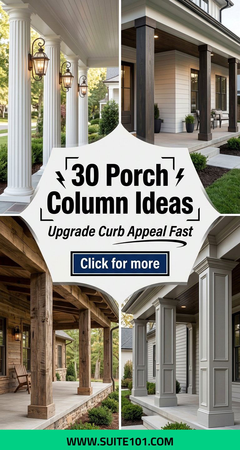 30 Porch Column Ideas to Upgrade Your Exteriors Style Fast - 30 Porch Column Ideas to Upgrade Your Exterior's Style Fast