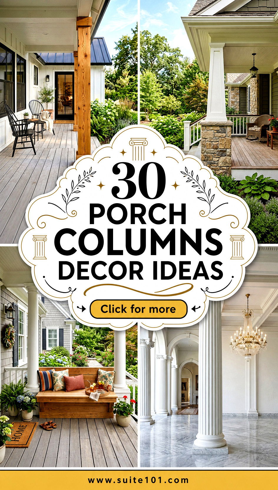 30 Porch Columns Decor Ideas to Elevate Your Front Entrance - 30 Porch Columns Decor Ideas to Elevate Your Front Entrance