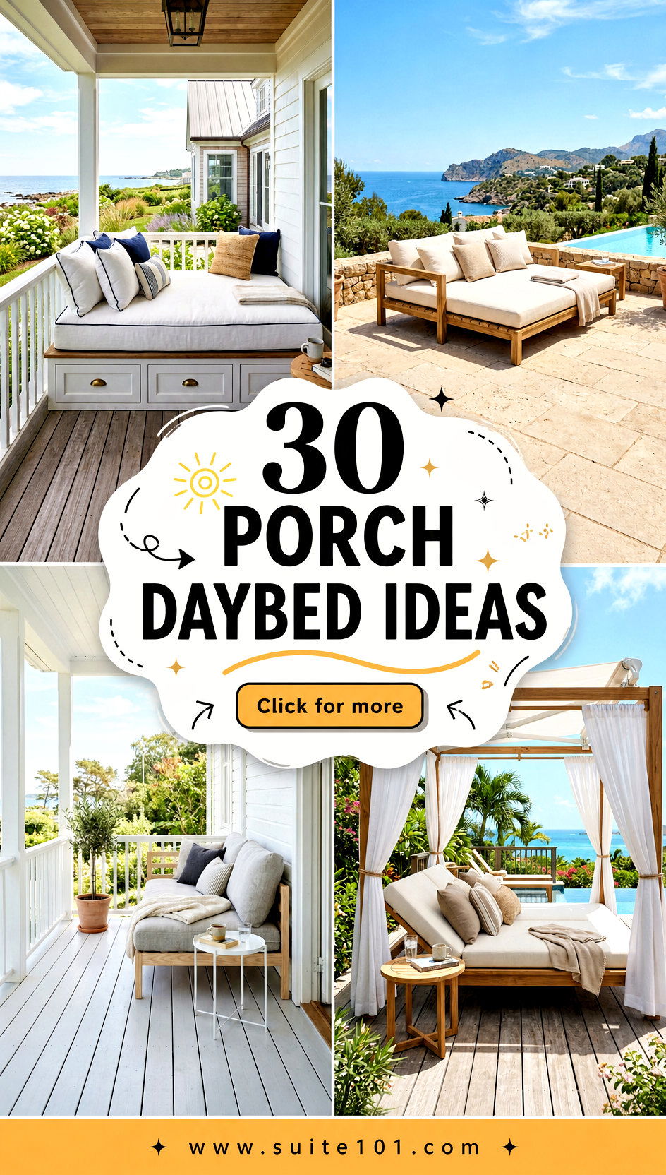 30 Porch Daybed Ideas for Relaxing Evenings on Your Veranda - 30 Porch Daybed Ideas for Relaxing Evenings on Your Veranda