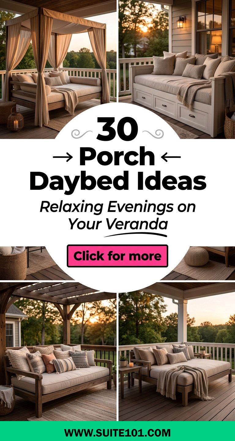 30 Porch Daybed Ideas for Relaxing Evenings on Your Veranda - 30 Porch Daybed Ideas for Relaxing Evenings on Your Veranda
