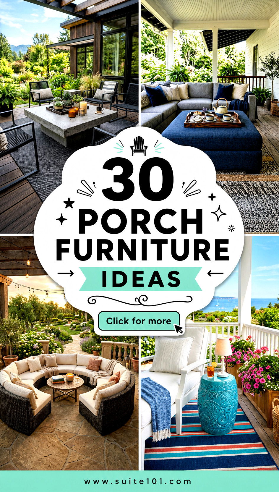 30 Porch Furniture Ideas for Comfortable Style-First Seating - 30 Porch Furniture Ideas for Comfortable, Style-First Seating