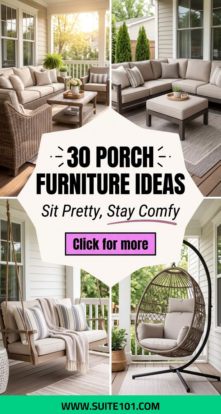 30 Porch Furniture Ideas for Comfortable Style-First Seating - 30 Porch Furniture Ideas for Comfortable, Style-First Seating