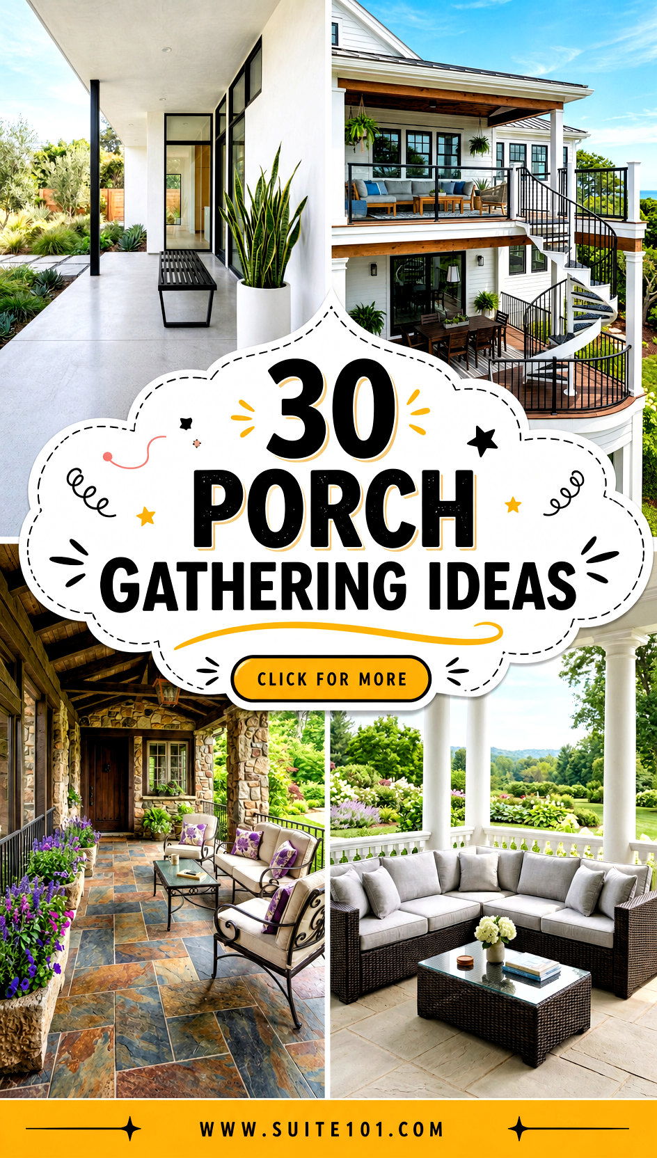 30 Porch Gathering Ideas for Easy Outdoor Entertaining Nights - 30 Porch Gathering Ideas for Easy Outdoor Entertaining Nights