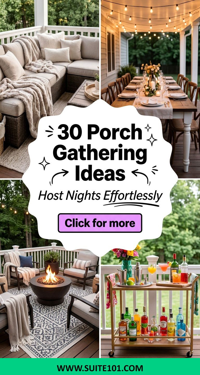 30 Porch Gathering Ideas for Easy Outdoor Entertaining Nights - 30 Porch Gathering Ideas for Easy Outdoor Entertaining Nights