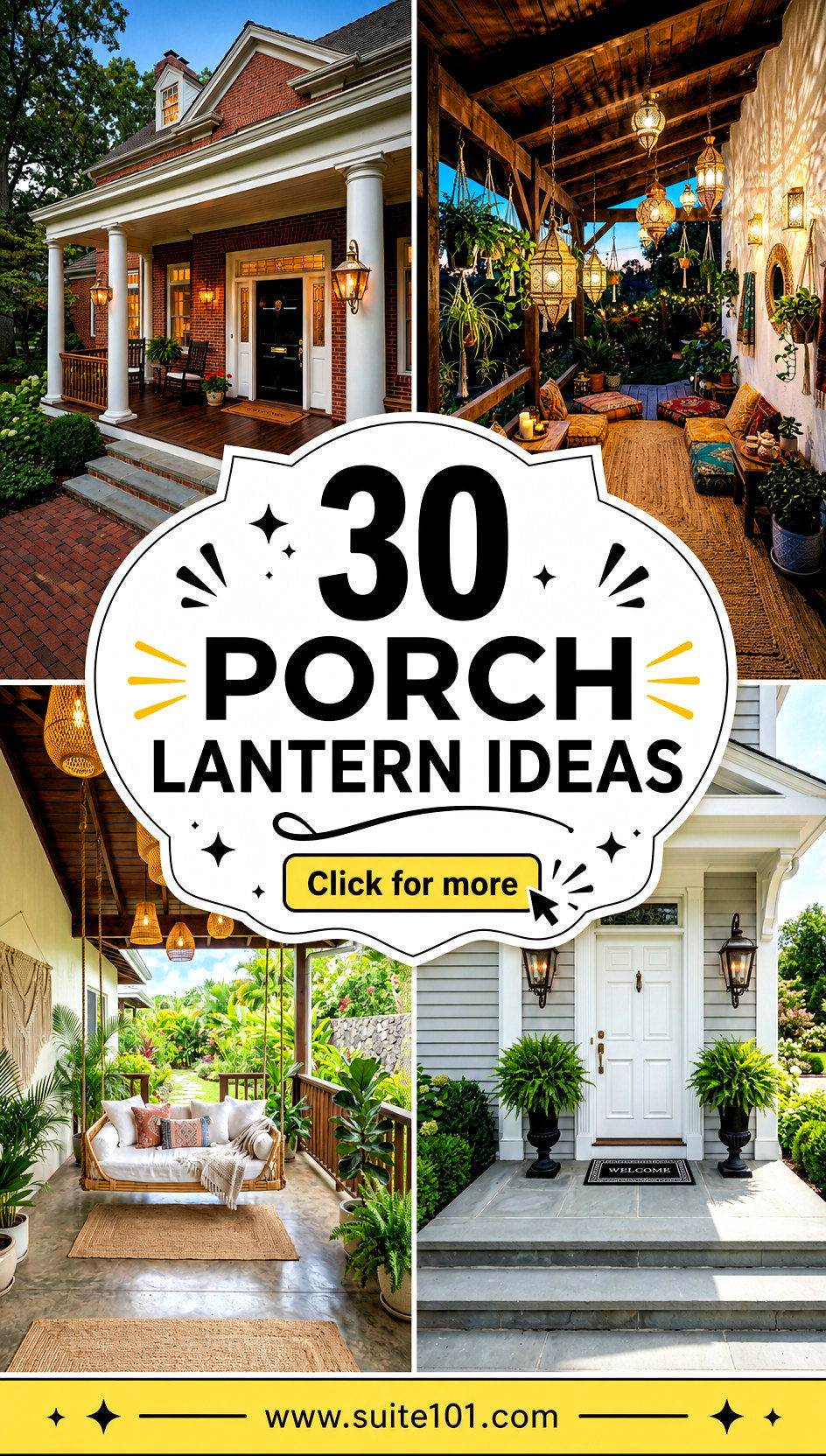 30 Porch Lantern Ideas for Warm Welcoming Night Lights - 30 Porch Lantern Ideas for Warm, Welcoming Night Lights