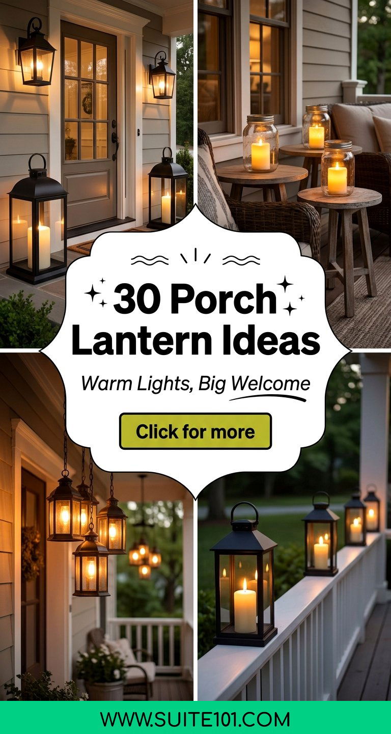 30 Porch Lantern Ideas for Warm Welcoming Night Lights - 30 Porch Lantern Ideas for Warm, Welcoming Night Lights