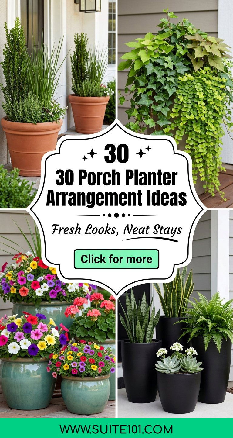30 Porch Planter Arrangement Ideas for Summer That Stay Neat - 30 Porch Planter Arrangement Ideas for Summer That Stay Neat