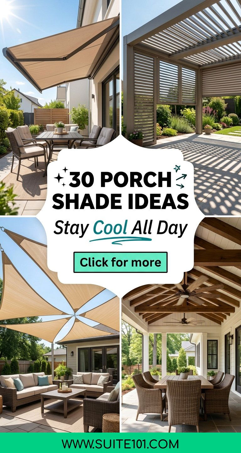 30 Porch Shade Ideas to Stay Cool in Sunny Weather All Day - 30 Porch Shade Ideas to Stay Cool in Sunny Weather All Day