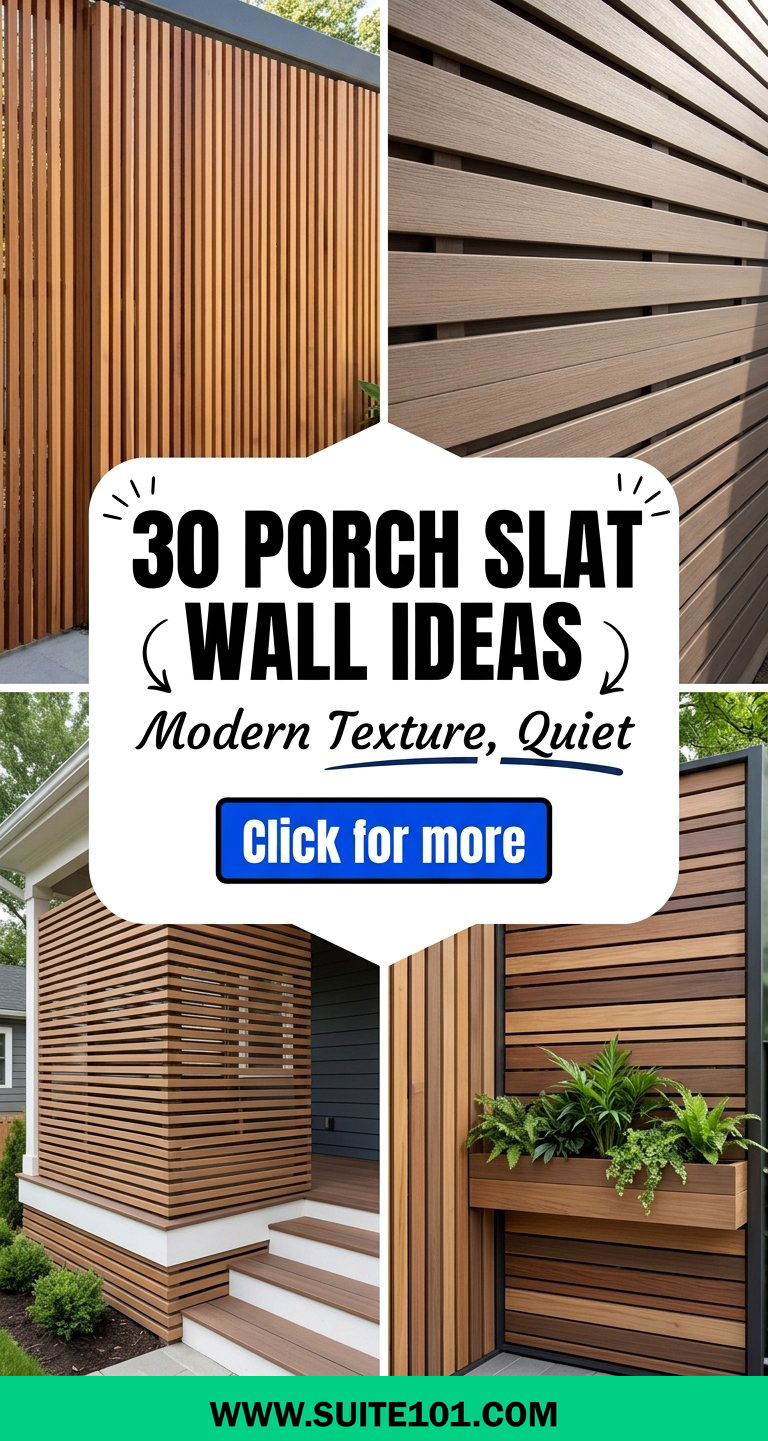 30 Porch Slat Wall Ideas for Modern Texture and Privacy - 30 Porch Slat Wall Ideas for Modern Texture and Privacy