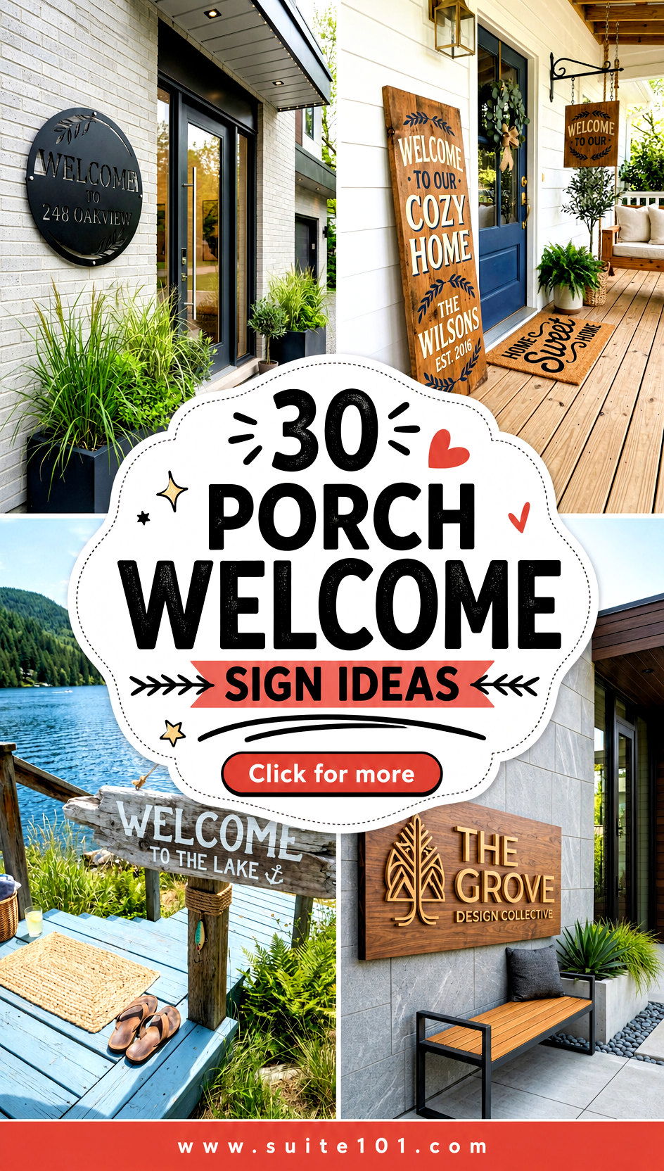 30 Porch Welcome Sign Ideas to Make Every Arrival Feel Special - 30 Porch Welcome Sign Ideas to Make Every Arrival Feel Special