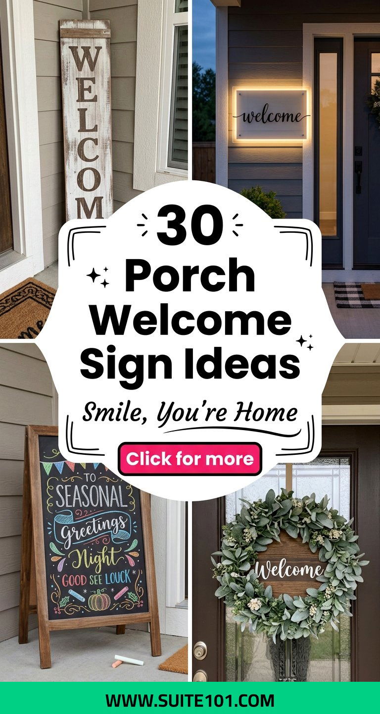 30 Porch Welcome Sign Ideas to Make Every Arrival Feel Special - 30 Porch Welcome Sign Ideas to Make Every Arrival Feel Special