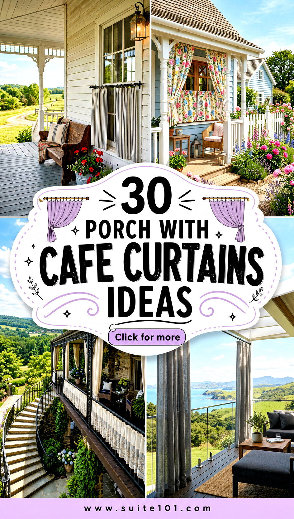 30 Porch With Cafe Curtains Ideas for a Charming Breezy Vibe - 30 Porch With Cafe Curtains Ideas for a Charming, Breezy Vibe