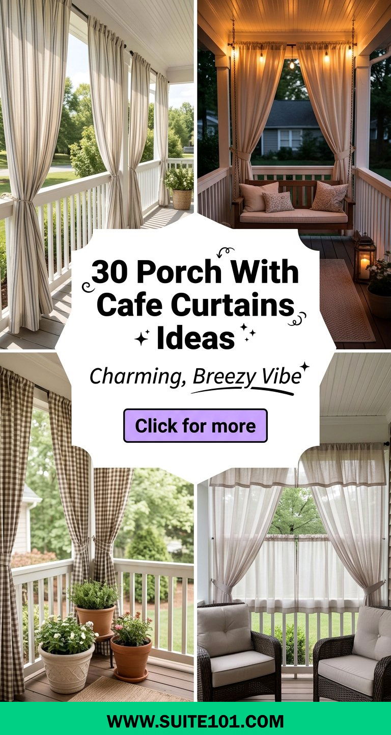 30 Porch With Cafe Curtains Ideas for a Charming Breezy Vibe - 30 Porch With Cafe Curtains Ideas for a Charming, Breezy Vibe